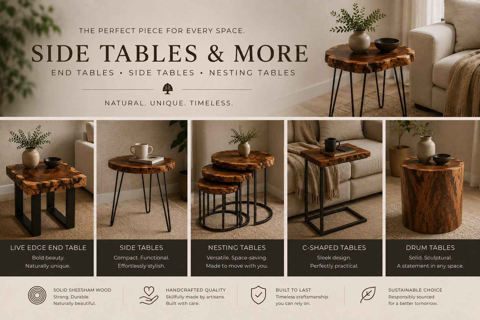 SIDE & END TABLES