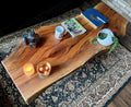 Live Edge Coffee Table | Rustic Center Table | Solid Wood Farmhouse Table