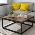Sheesham Wood Square Central Coffee Table – Modern Solid Wood Center Table for Living Room
