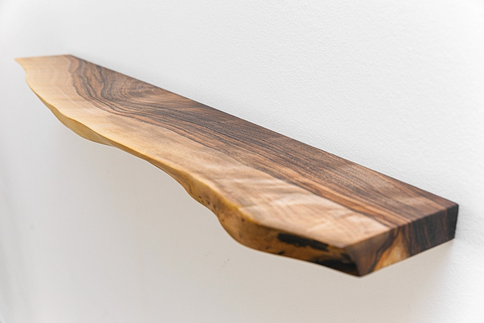 Live Edge Sheesham Floating Shelves – Reclaimed Industrial Wooden Floating Shelves