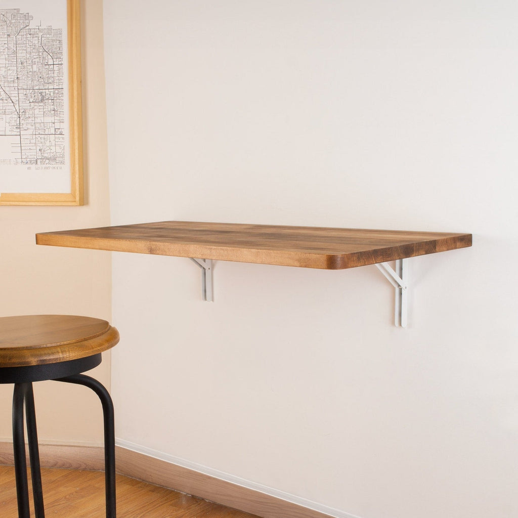 Foldable Table Home Office & Study Table – Wall-Mounted Sheesham Wood | Space-Saving Workspace Solution